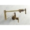 Kingston Brass KS4103ML Wall Mount Pot Filler, Antique Brass KS4103ML - alternate 4